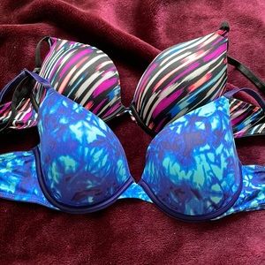 Two Victoria secret PINK bras